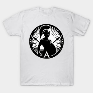 Achilles silhouette for mythology lovers T-Shirt